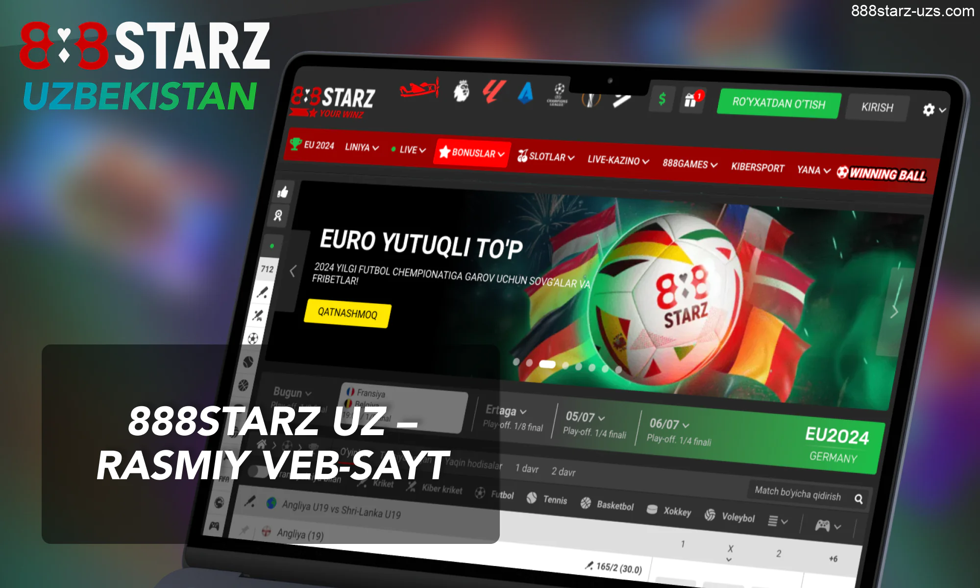 888Starz - Oʻzbekiston uchun sport tikish va onlayn kazinolar