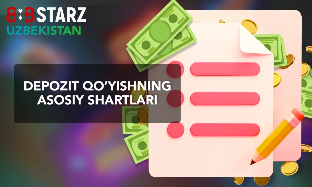 888Starz depozit shartlari