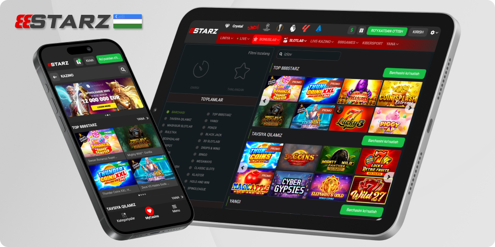 888starz O'zbekiston kazino o'yinlari tanlovi